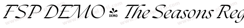 FSP DEMO - The Seasons Regular字体转换